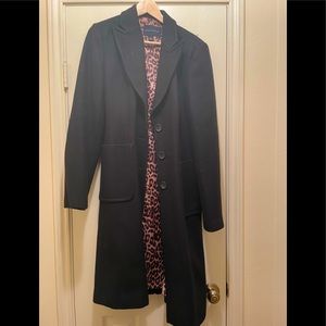 Banana Republic Long Black Dress Coat